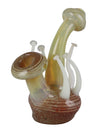 Mushroom Glass Bubbler - 6&quot;