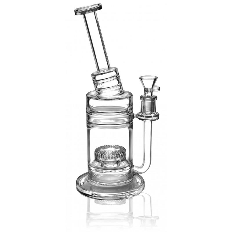 Pulsar Slant Neck Donut Perc Bong - 10"